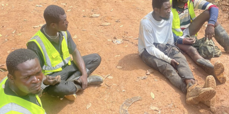 Forestry commission raids Galamsey camp in Subri Forest Reserve, arrests 4 miners amid growing environmental concerns